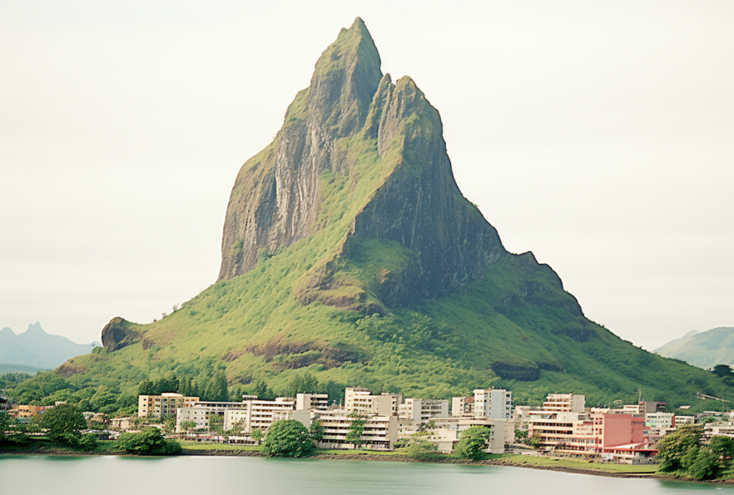 Mountain landscape with lush greenery